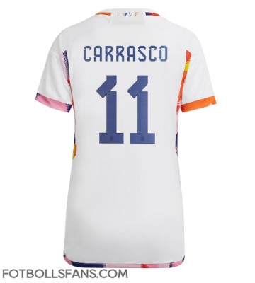 Belgien Yannick Carrasco #11 Replika Bortatröja Damer VM 2022 Kortärmad